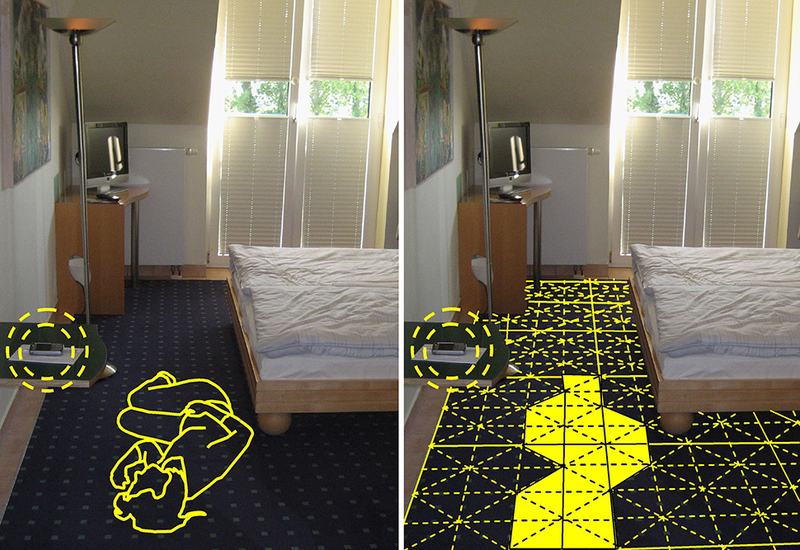 Illustration for article titled Electronic Floor Sensors Turn Whole Rooms Into Immersive Touchscreens